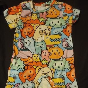 Colorful Animal Print Baby Onesie
